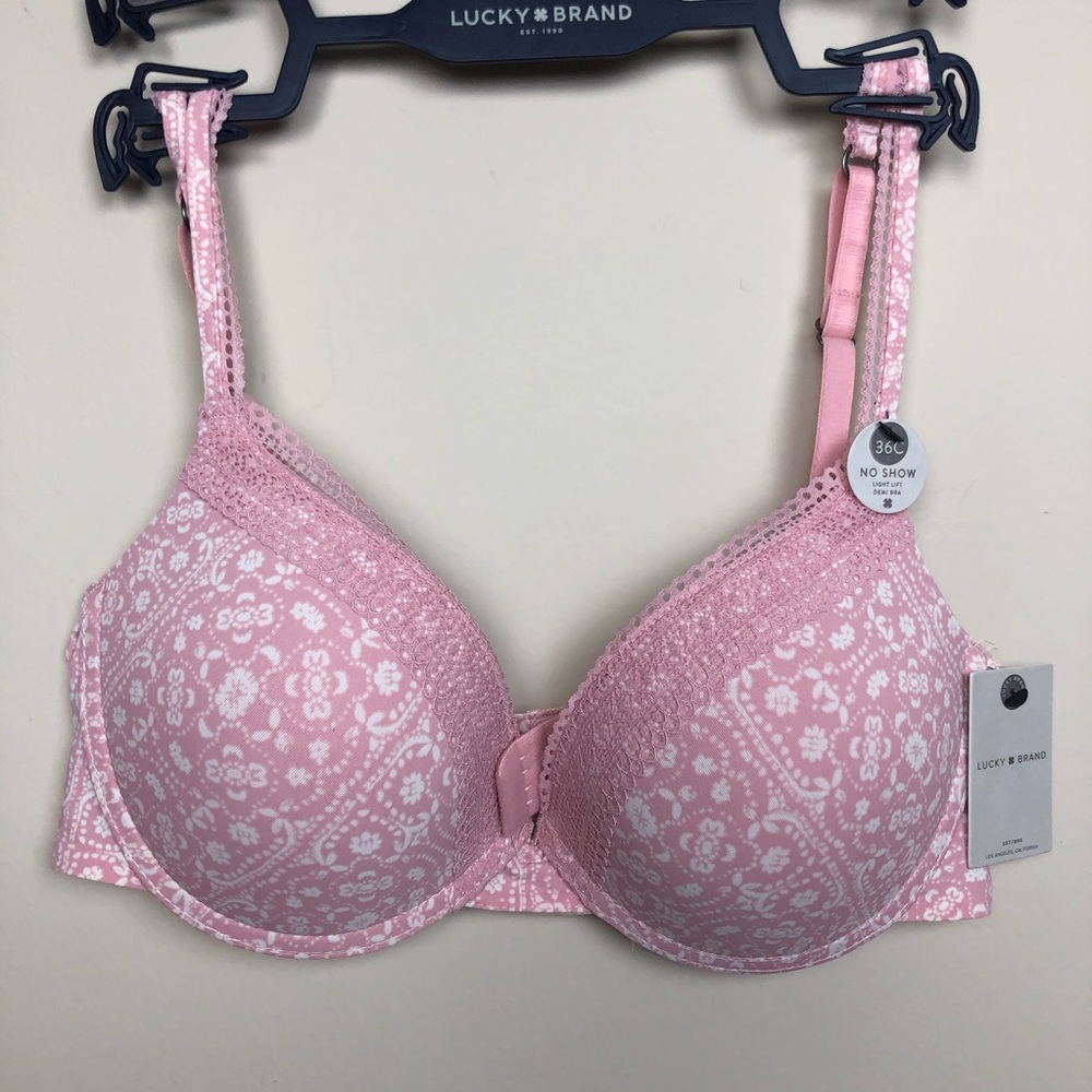 Lucky Brand No Show Demi Bra 36C